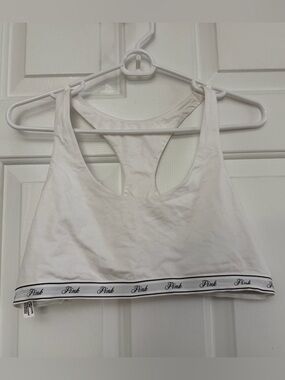 Victoria's Secret White Racerback Sports Bralette